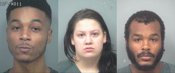 From left: Zarius Williams, Glenda Carter, Russell Williams