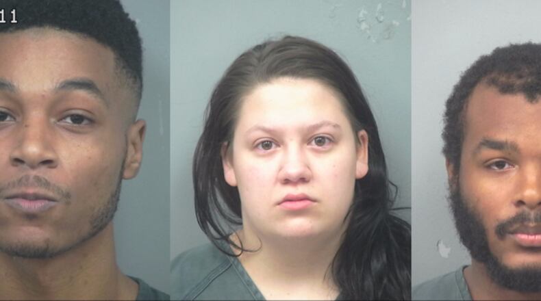 Zarius Williams (left), Glenda Carter, Russell Williams