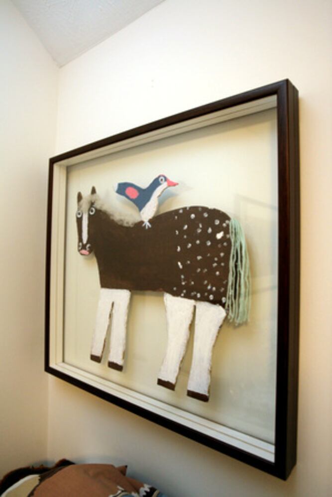 Folk art collection enlivens rustic Cobb County home