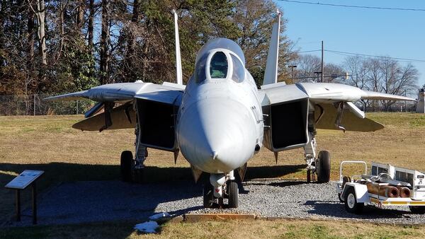 The F-14A is one of the aircraft on display at the Aviation HIstory & Technology Center in Marietta. Courtesy