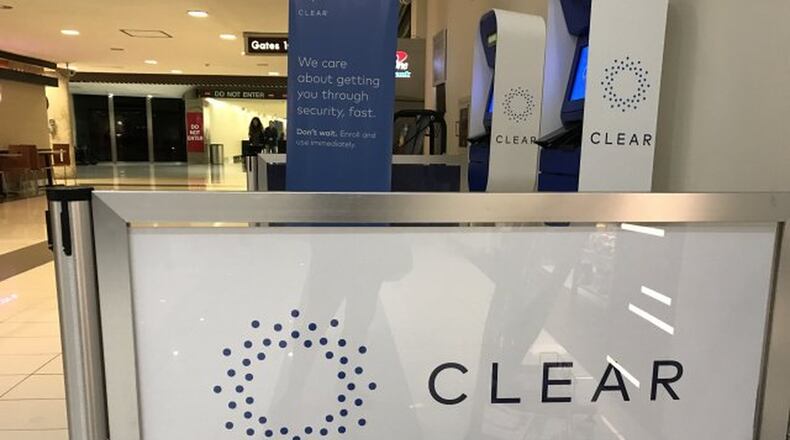 Clear kiosks at Reagan National Airport in Washington, D.C.
