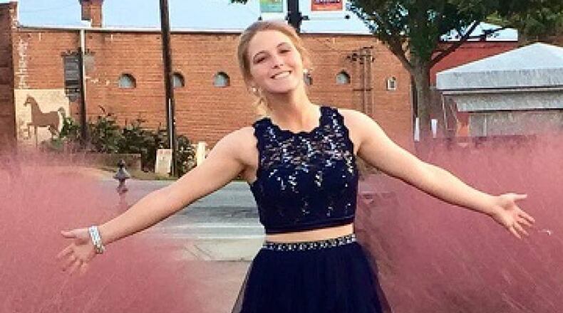 Brittany Smith, 19, was killed in a crash in Putnam County. Her boyfriend, 18-year-old Michael Christopher Rhodes, died, too. (Credit: GoFundMe)