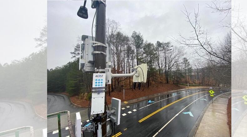Peachtree Corners recently partnered with Israeli startup ACiiST, a manufacturer of SD-LAN network solutions designed for connecting outdoor cameras and sensors.  (Courtesy City of Peachtree Corners)