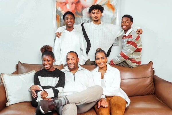 Democratic nominee for governor Keisha Lance Bottoms and her husband, Derek, adopted their four children — Lincoln, Lennox, Langston and Lance. (Courtesy of the Keisha Lance Bottoms for Georgia governor campaign)