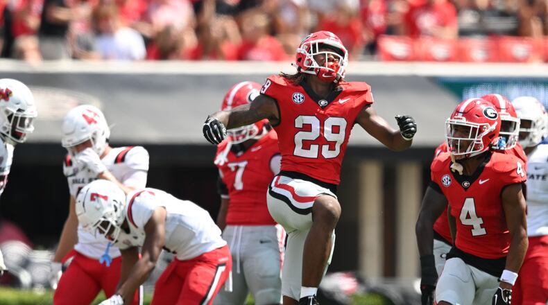 georgia football-coaches poll-top 25 rankings-week 3