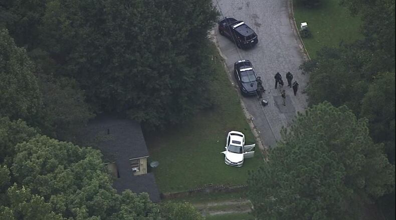 Two kids were struck by a stolen car Wednesday in northwest Atlanta. (Credit: Channel 2 Action News)