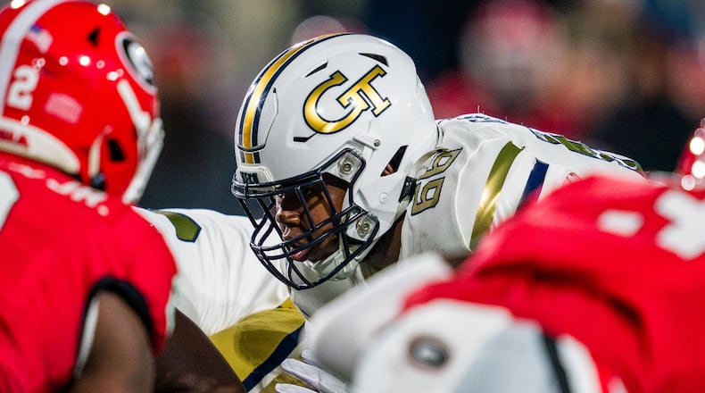Georgia Tech offensive lineman Ben Galloway.