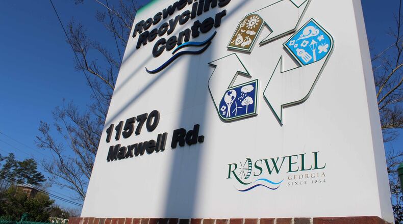 Roswell is seeking input on how residents are using their curbside recycling or yard waste services. (Courtesy City of Roswell)