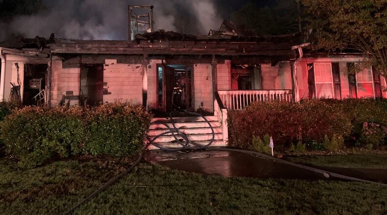 Cherokee County Fire and Emergency Services responded to the house fire at about 2 a.m. Thursday. The cause is under investigation.