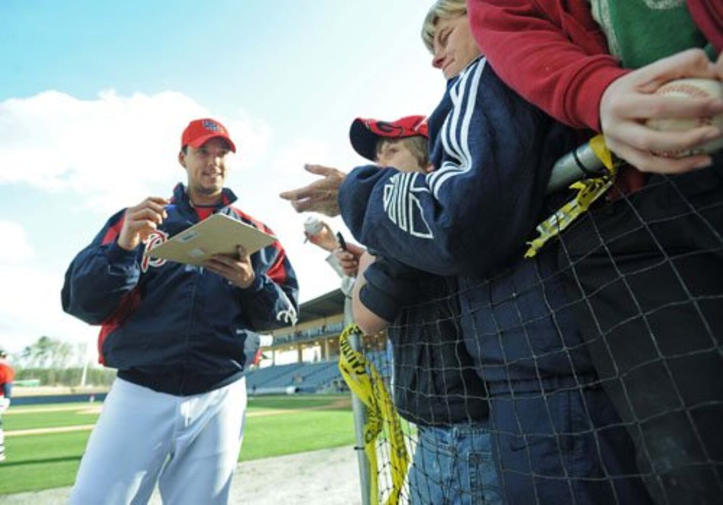 Tom Glavine practices with Gwinnett Braves