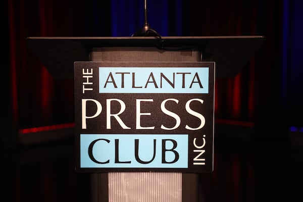 The Atlanta Press Club Loudermilk-Young debates were held at Georgia Public Broadcasting in Atlanta last month. (Arvin Temkar/AJC)