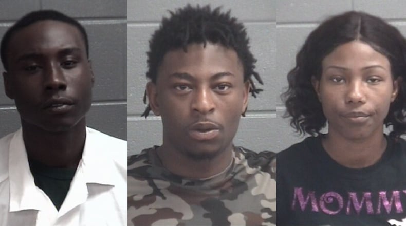 Dequavious Lamar Holland (from left), Brandon Deshard Holland, Jebre’a Asiaonna Maddox