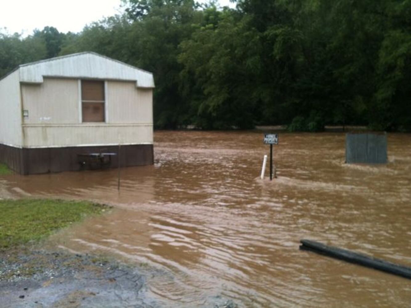 Flooding in east Ellijay