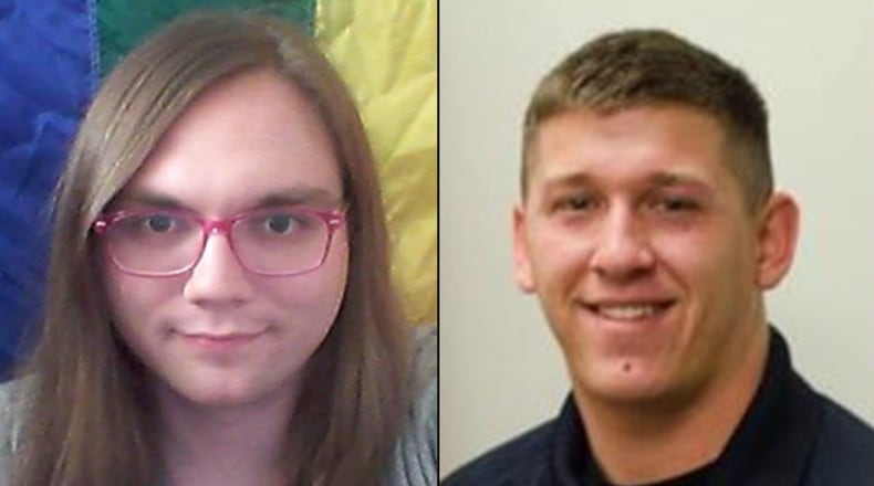 Georgia Tech student Scout Schultz (left) was fatally wounded Saturday by campus police officer Tyler Beck (right), who is on paid leave pending an investigation into the shooting.