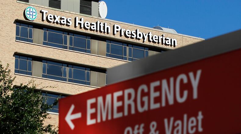 DALLAS, TX - OCTOBER 14: The Texas Health Presbyterian Hospital, where health care worker Nina Pham, is being treated for the Ebola virus is seen on October 14, 2014 in Dallas, Texas. Pham contracted the virus when she provided treatment to Thomas Eric Duncan, the West African man who later died from the disease. (Photo by Mike Stone/Getty Images)