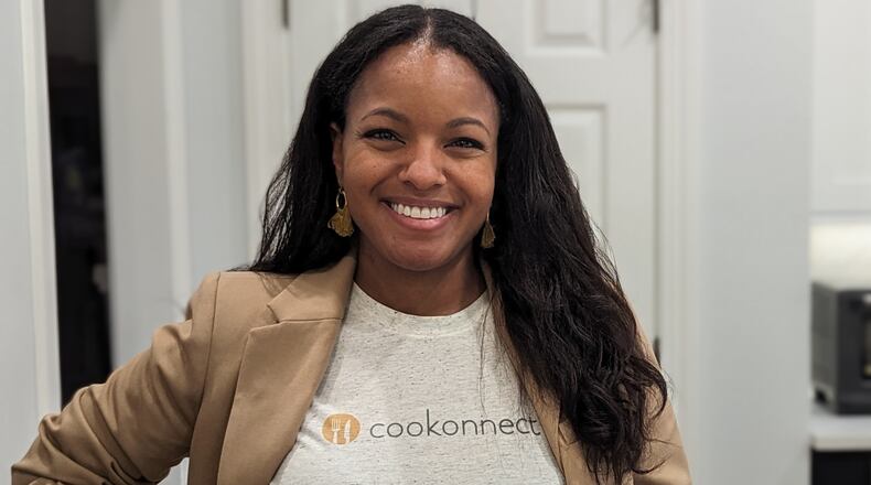Erica Tuggle, founder of Atlanta-based startup Cookonnect, which places local chefs in family homes. She recently raised $1 million for her business. Mirtha Donastorg/mirtha.donastorg@ajc.com