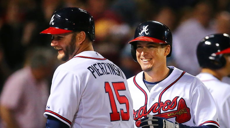 A.J. Pierzynski was just a home run shy of a cycle in Atlanta’s 6-4 win against the Mets on Saturday night. (Curtis Compton / ccompton@ajc.com)