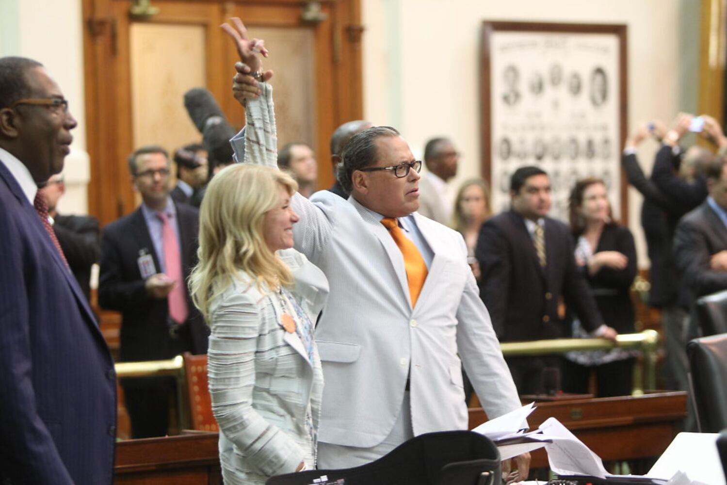Sen. Wendy Davis filibuster at the Texas Legislature