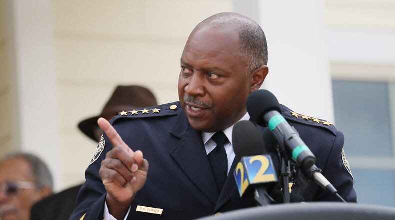 October 21, 2016 - Atlanta - APD Chief George Turner speaks at an event in 2016. Turner is about to be named Atlanta’s director for public safety.
