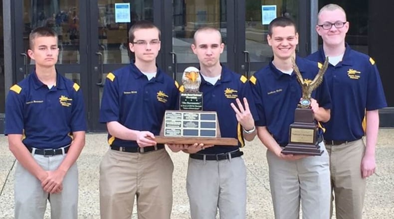 The North Cobb-Harrison team broke a record by winning the Navy Junior Reserve Officers Training Corps Brain Brawl national championship for the third time in a row.