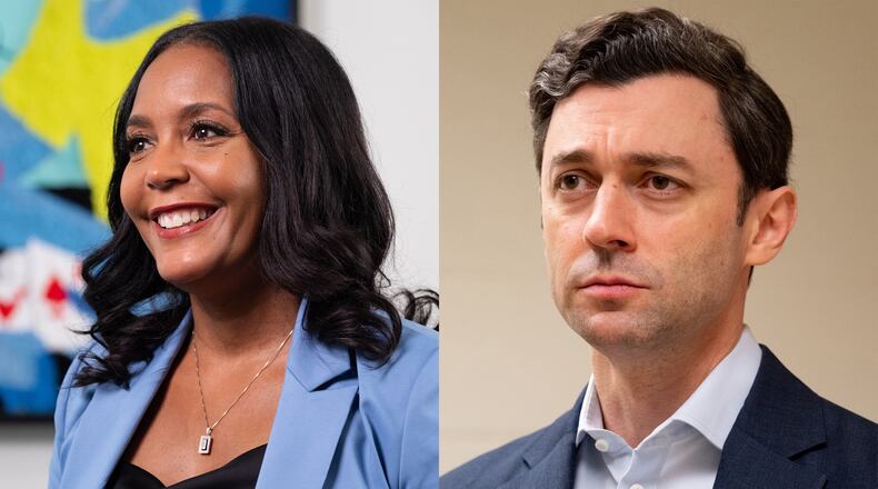 Keisha Lance Bottoms and Sen. Jon Ossoff lead the Democratic ticket for governor and senator after the May primaries. (AJC file)
