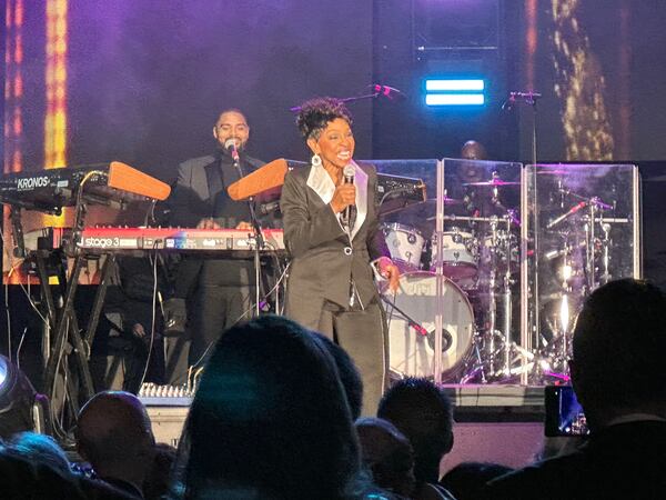 Gladys Knight at the Assembly Studios opening night gala in 2023. (Rodney Ho/AJC)