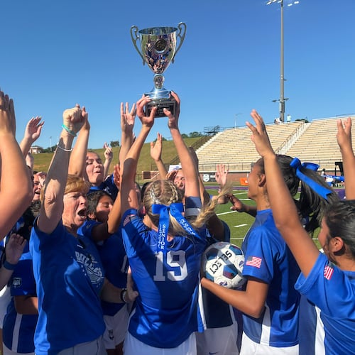 Trion's girls soccer team won its first state title, completing a 2-1 comeback win over Irwin County in the Class A Division II championship on Friday, May 15, at Matthews Field in Thomaston, Georgia. (Jack Leo/AJC)