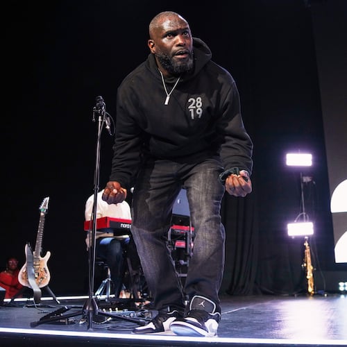 Pastor Philip Anthony Mitchell preaches at 2819 Church on Nov. 16, 2025, in Atlanta. (AP Photo/Jessie Wardarski)