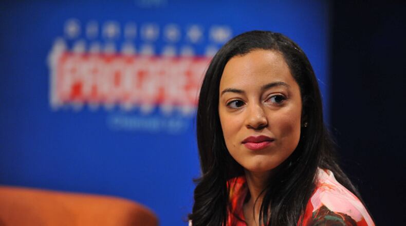 Angela Rye, founder and Director of Impact Strategies . (Photo by Larry French/Getty Images for SiriusXM)
