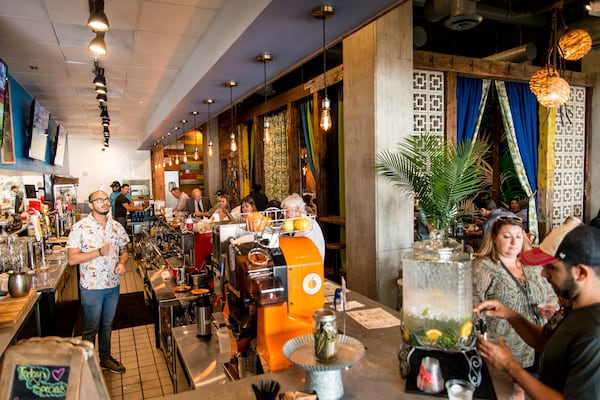 The counter at El Super Pan at the Battery is like a lot of the bakeries in Cuba. Photo credit- Mia Yakel.
