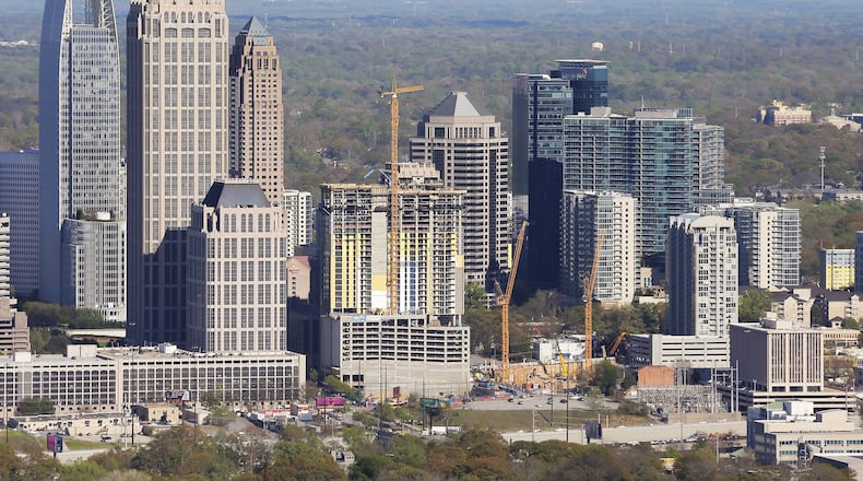 BlackRock is said to have interest in locations in Midtown for its planned technology center. The Midtown area, thanks to its proximity to Georgia Tech, has seen a boom in new innovation centers. BOB ANDRES /BANDRES@AJC.COM