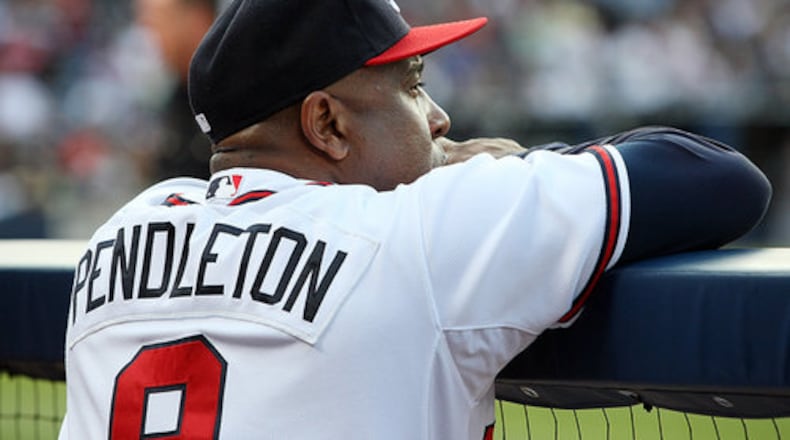 Terry Pendleton, a former Braves third baseman and National League MVP, served on the Braves coaching staff since 2001 as hitting coach, first-base coach and, most recently, bench coach.   (Curtis Compton/AJC file photo)