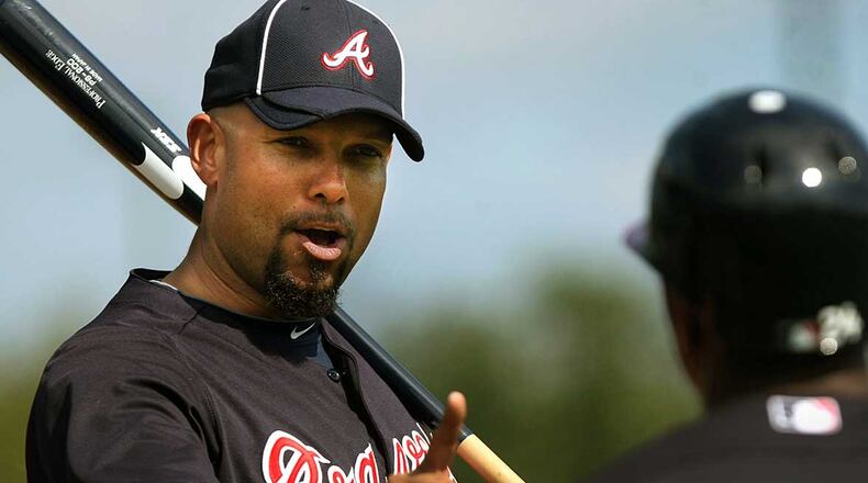 Braves Hall of Famer David Justice had has likeness used in a minor-league campaign without his knowledge.