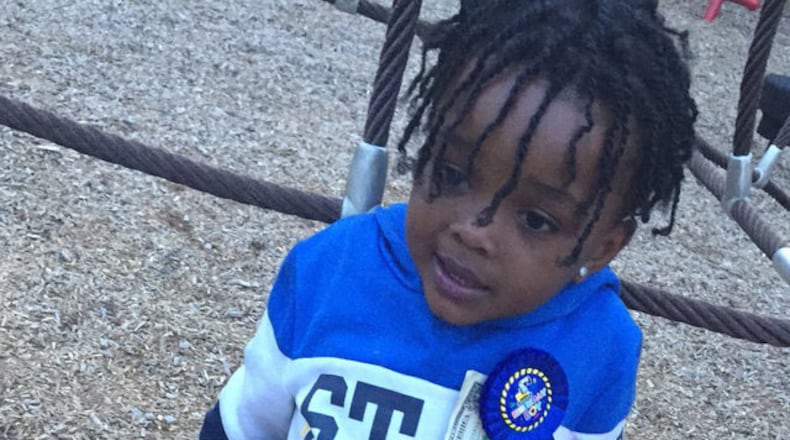 T’Rhigi Craig Diggs, 3, was struck by a bullet April 1, 2018, and killed. Christopher Cullins, 19, pleaded guilty in a DeKalb County courtroom Friday.