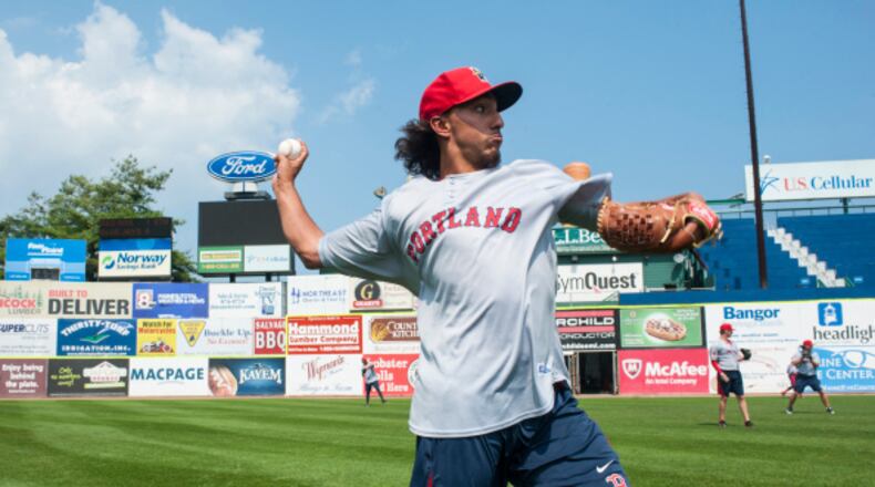 The Braves acquired Aaron Kurcz from the Red Sox in the offseason.