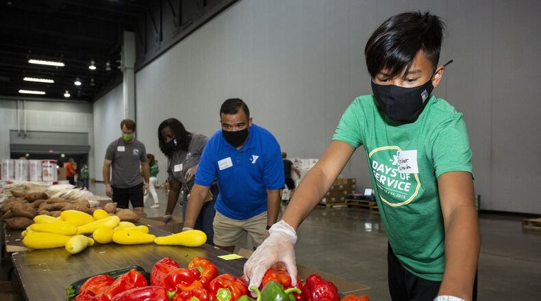 On Sept. 10 and 11, Days of Service are being held by the YMCA of Metro Atlanta, including sites in Cobb County, to help supply families in need of food. (Courtesy of YMCA of Metro Atlanta)