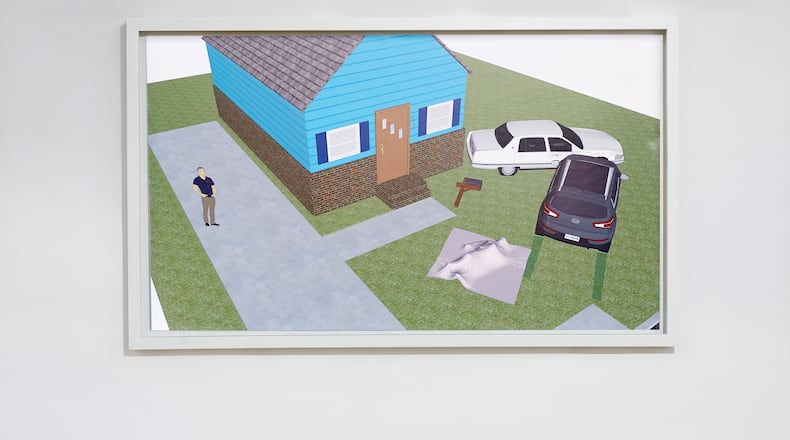 This SketchUp image portrays the scene of Antonio Darden's brother's death at the hands of a Georgia State Patrol officer.