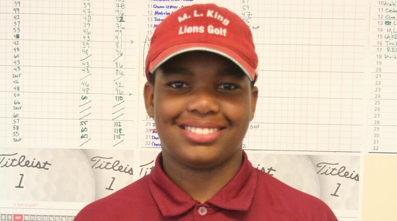 Cameron West of M.L. King was boys medalist at the DeKalb County golf championship.