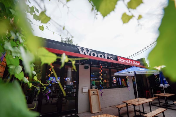 Woofs is the official home of Pride House ATL, the city’s official hub for LGBTQ+ soccer fans during the FIFA World Cup.  (Miguel Martinez/AJC)