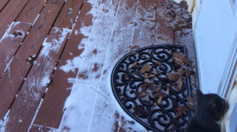 Clayton gets a dusting of snow