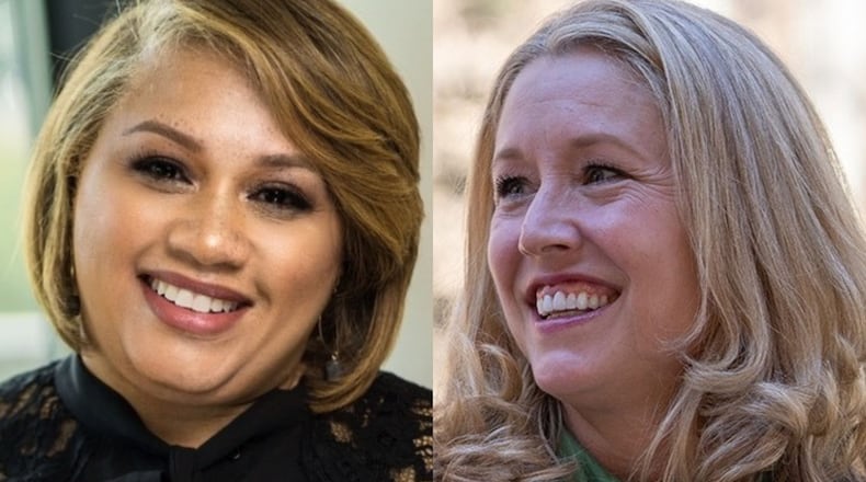 DeKalb County Commission District 2 runoff candidates Lauren Alexander (left) and Michelle Long Spears. SPECIAL PHOTOS