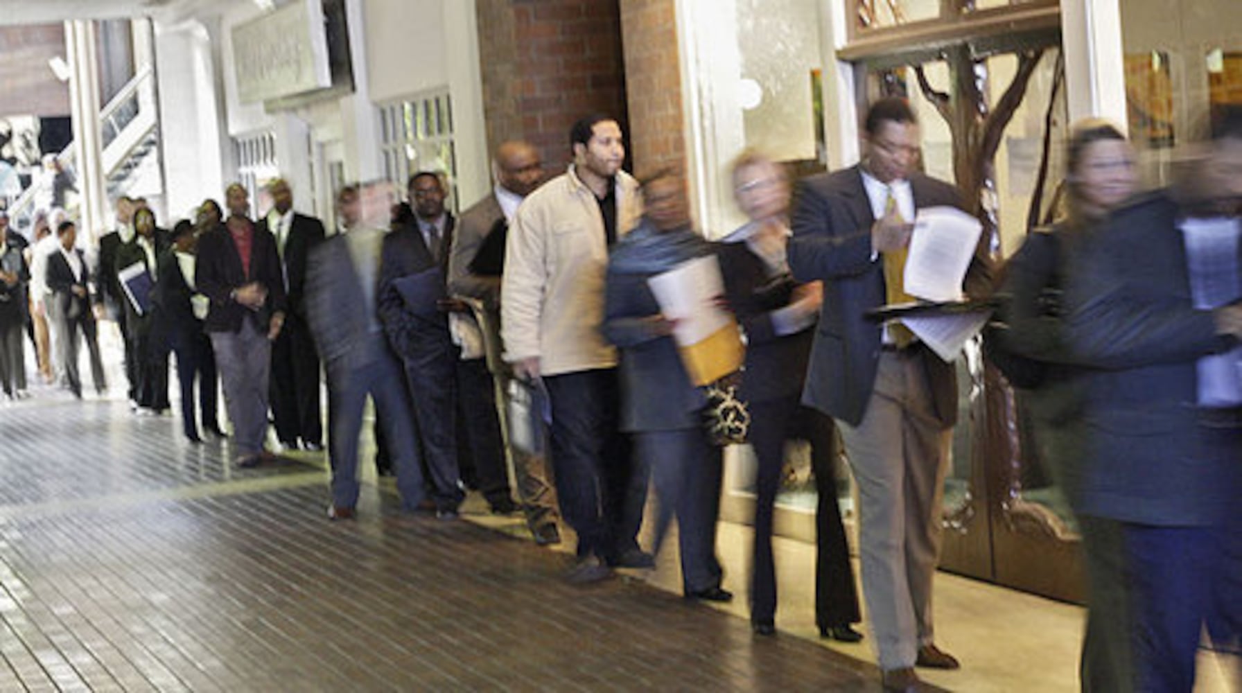 Job fair at the Galleria