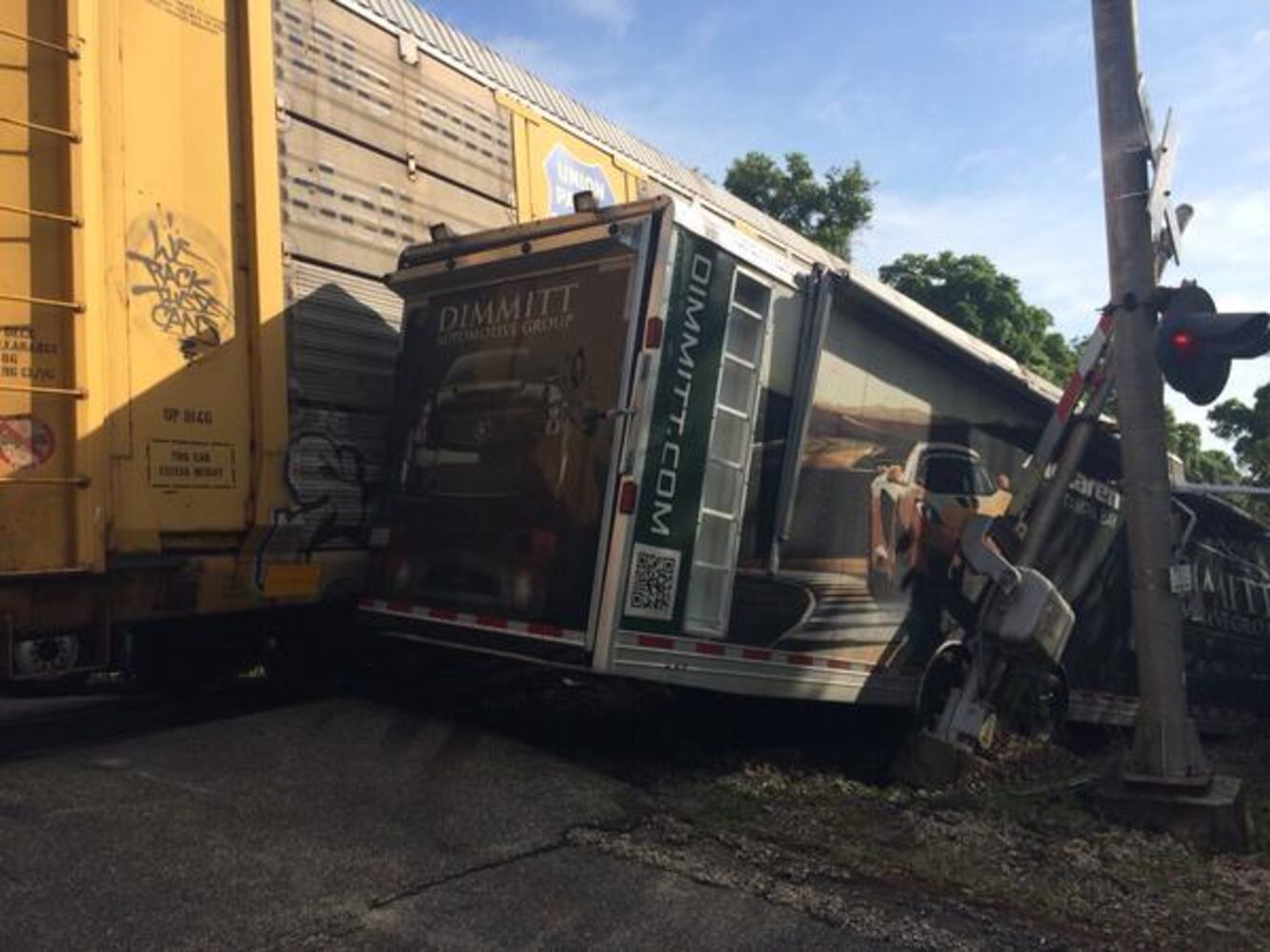 Train crash in Orange Park