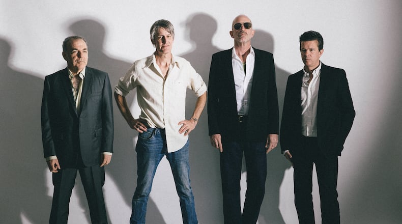 Indie rock veterans Jim White (from left), Stephen Malkmus, Matt Sweeney and Emmett Kelly comprise the Hard Quartet, making its Atlanta debut at Variety Playhouse on March 22. (Courtesy of Atiba Jefferson)