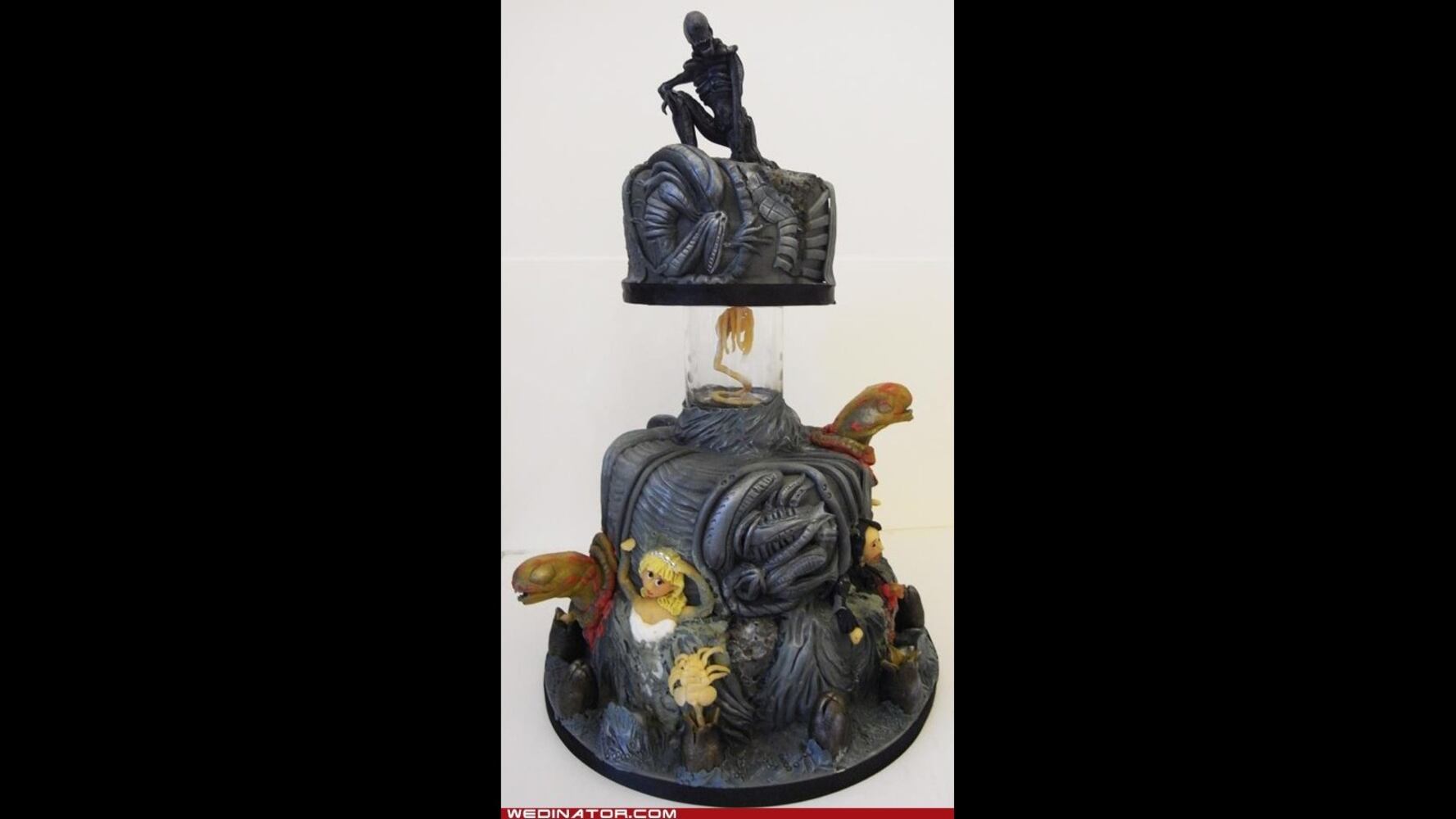 Funny, odd wedding cakes