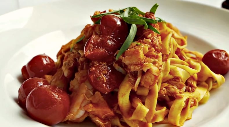 The Roman inspired menu at Osteria Mattone is filled with delicate pastas, tortellini filled with seasonal flavors, wood-grilled meats and true Italian pies.