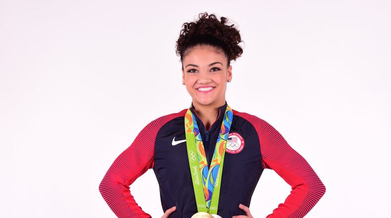 Gymnast and Olympic gold medalist Laurie Hernandez. Photo by Harry How. Copyright Getty Images.