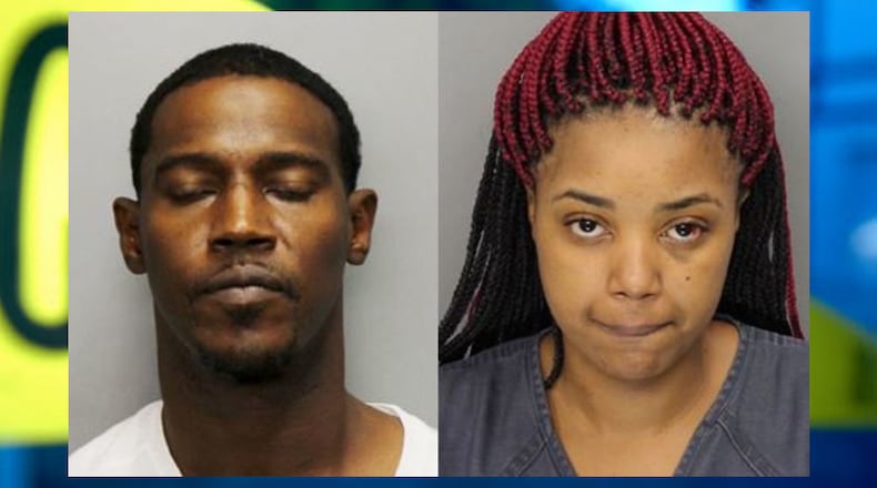 Lorenzo Harrris (left) and Shantonia Heard. (Credit: Cobb County Sheriff's Office)