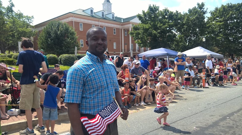 Daniel Blackman, a Democrat who is running for the state Senate out of Forsyth County, is the first African-American to qualify for any local or statewide seat in overwhelmingly white Forsyth. (credit: courtesy of Steve Eberhardt)