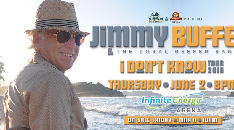 Jimmy Buffett is coming to Gwinnett County's Infinite Energy Center this summer.